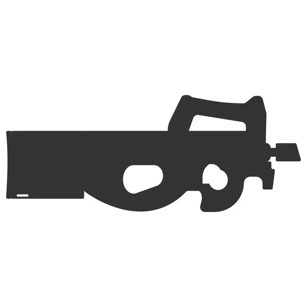 Kulsprutepistol säkerhet och militära vapen — Stock vektor