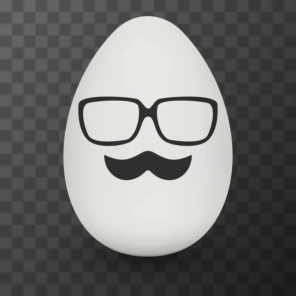 Tyúk tojás csípő maszkkal. Vektor. — Stock Vector