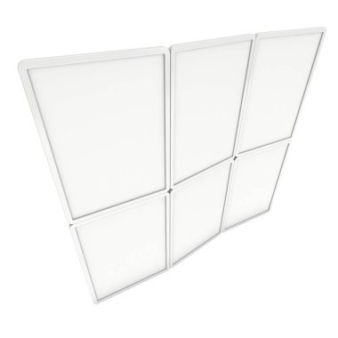 Afiş standları kadar boş kat.