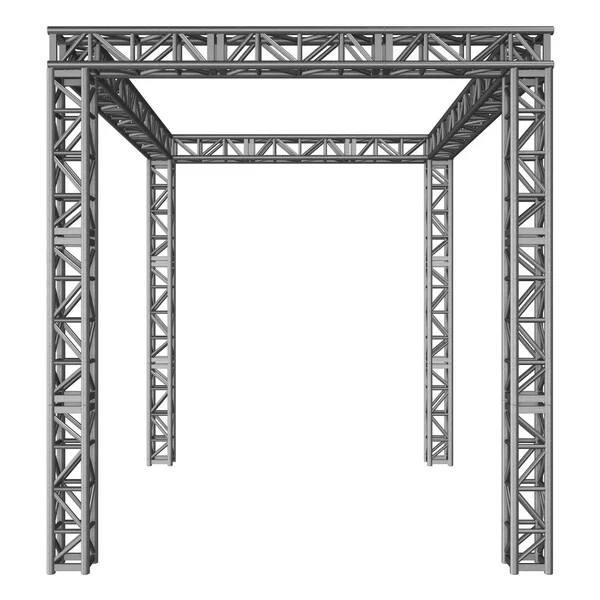 鋼トラス橋桁工事 — ストック写真
