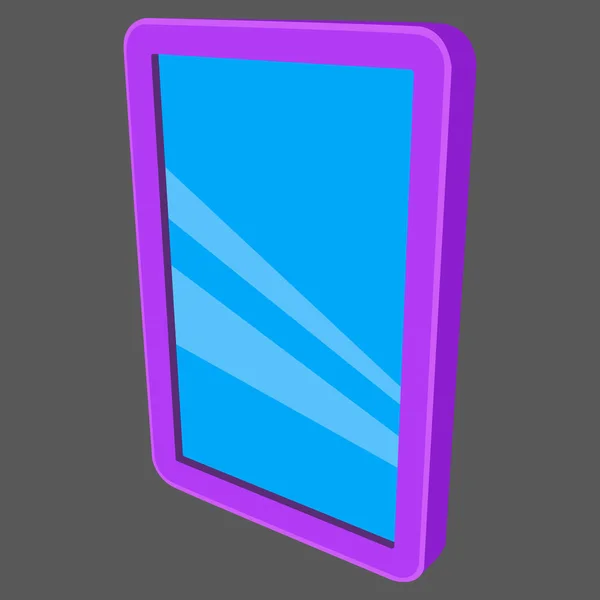 Tablet PC mit blauem Bildschirm. — Stockvektor