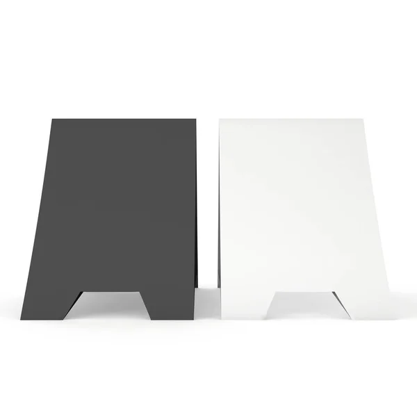 Blank paper tent card. 3d render. — Stock Photo, Image