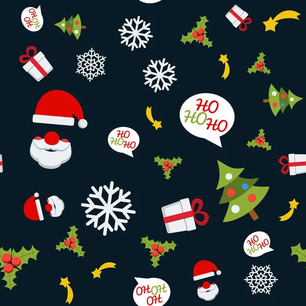 Vecteur de motif sans couture de Noël — Image vectorielle