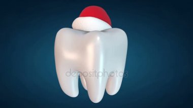 Giyen Santa Claus şapka diş