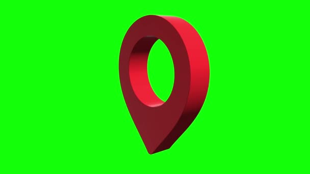 Pin-Geo-Standort — Stockvideo