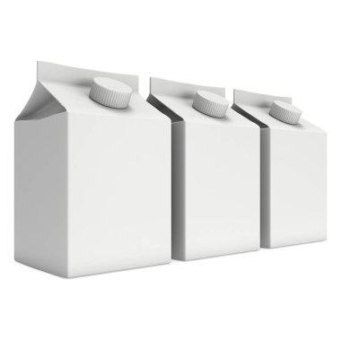 Süt veya meyve suyu 3d kutu
