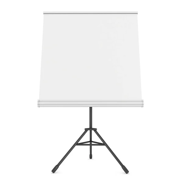 Blank Roll Up Expo Banner Stand on Tripod — Stock Photo, Image