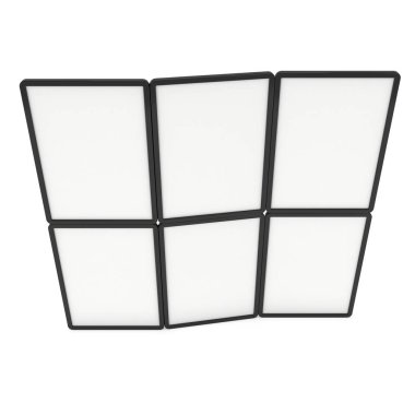 Afiş standları kadar boş kat.