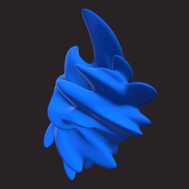 3D gürültü soyut Küre.