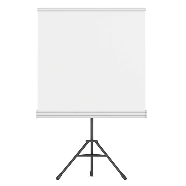 Blank Roll Up Expo Banner Stand on Tripod — Stock Photo, Image