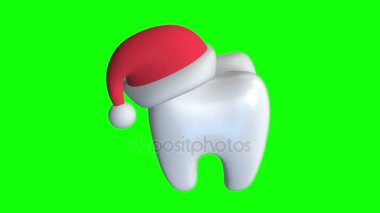 Giyen Santa Claus şapka diş