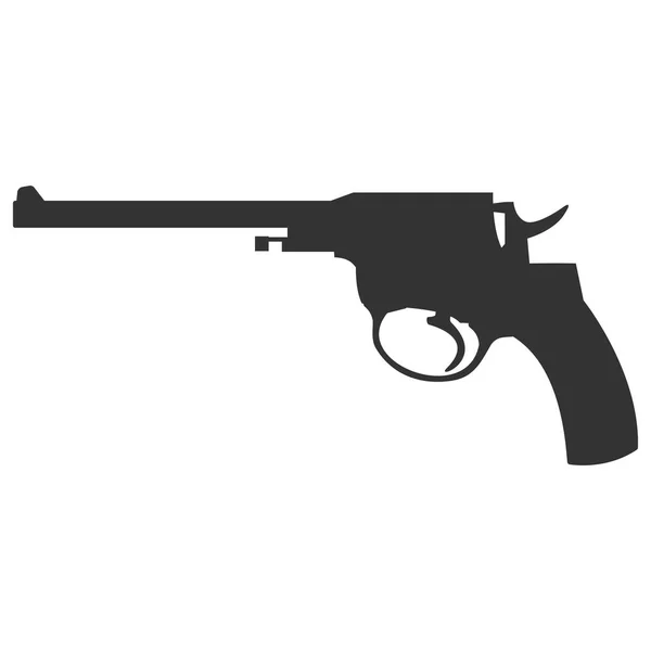 Pistola arma de segurança e arma militar —  Vetores de Stock