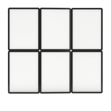 Afiş standları kadar boş kat.