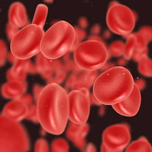 Celulele roșii curg din sânge — Fotografie, imagine de stoc