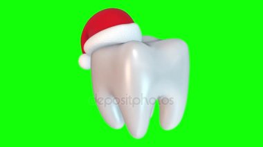 Giyen Santa Claus şapka diş