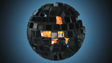 Küpleri blok. Büyük veri kavramı montaj.