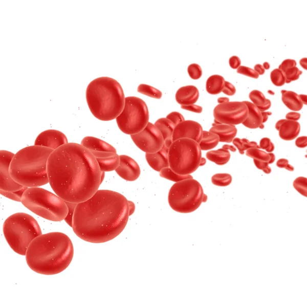 Red blood cell flowing — Stock Photo, Image