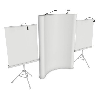 Boş rulo ve Pop Up Banner Stand grubu
