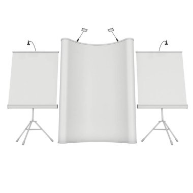 Boş rulo ve Pop Up Banner Stand grubu