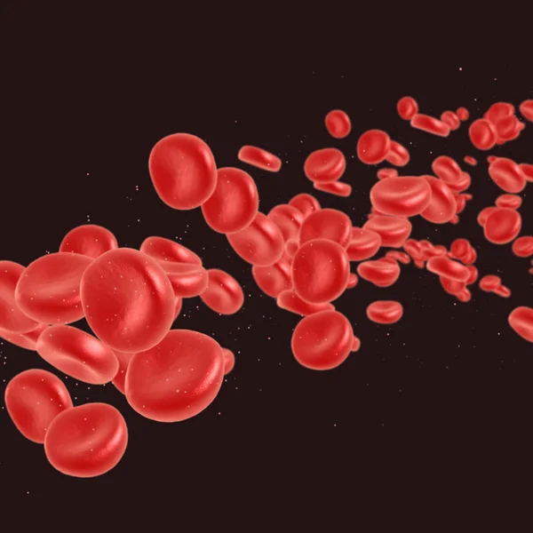 Glóbulos rojos que fluyen — Foto de Stock