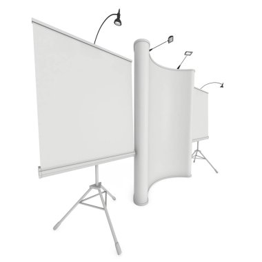 Boş rulo ve Pop Up Banner Stand grubu