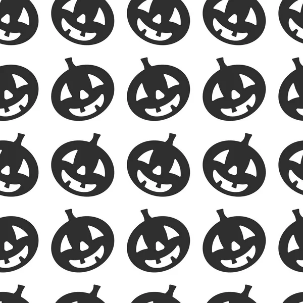 Halloween vector pumpkin pattern — Stock Vector
