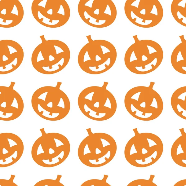 Halloween vector pumpkin pattern — Stock Vector