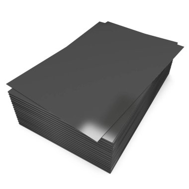 Siyah kartvizit yığını.