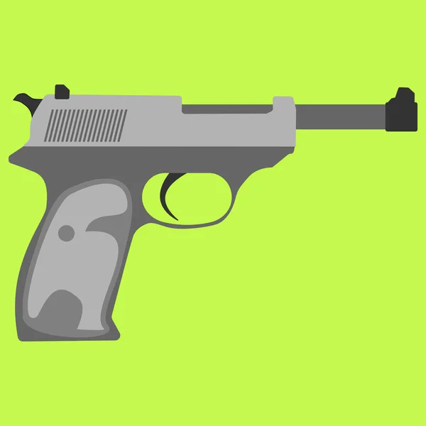 Pistola pistola de seguridad y arma militar — Vector de stock