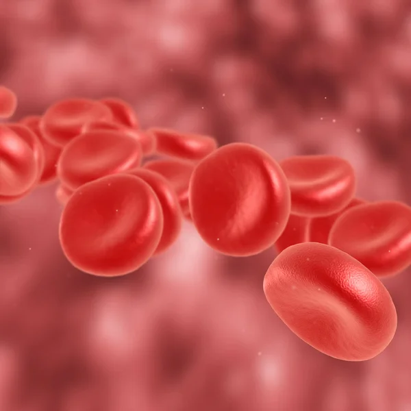Rote Blutkörperchen fließen — Stockfoto