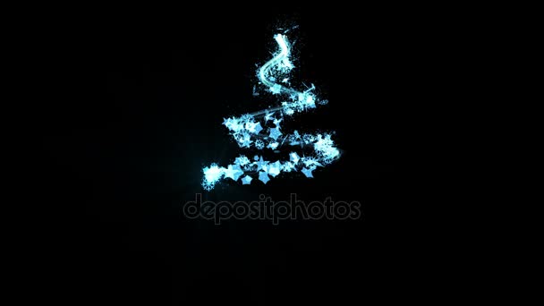 Elegante albero di Natale — Video Stock