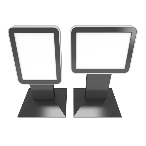 Messestand lcd screen stand. — Stockfoto