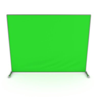 Kütük basın duvar yeşil ekran afiş.
