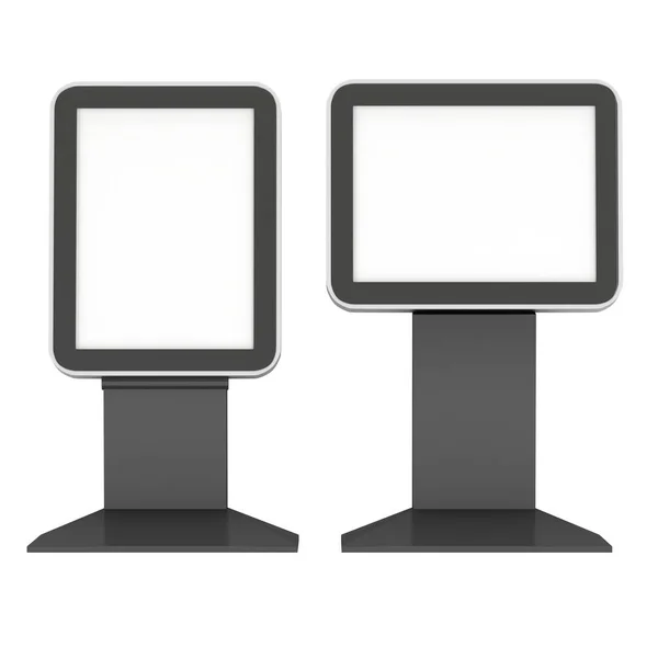 Trade show booth LCD screen stand. — Stock Photo, Image