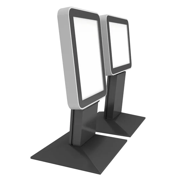 Trade show booth LCD screen stand. — Stock Photo, Image