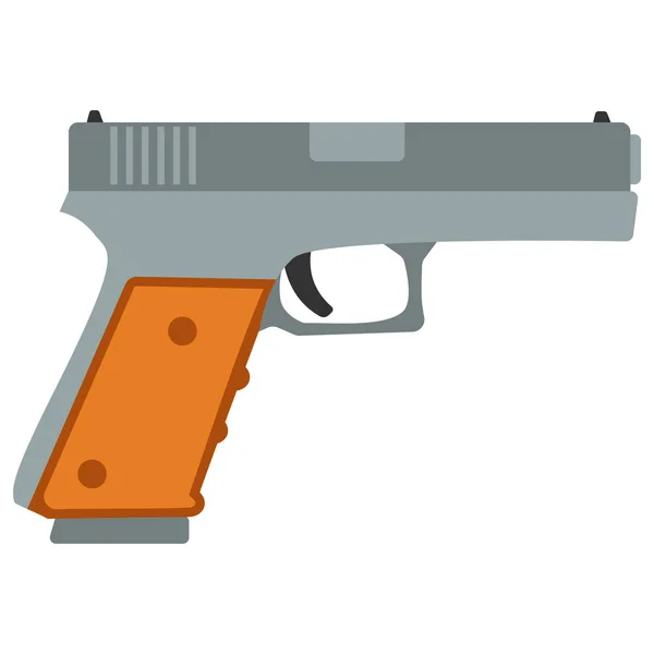 Pistola pistola de seguridad y arma militar — Vector de stock