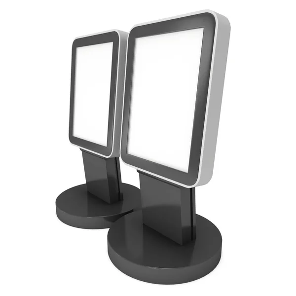 Beurs stand Lcd scherm stand — Stockfoto