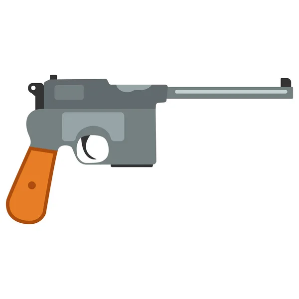 Pistola di sicurezza pistola e arma militare — Vettoriale Stock