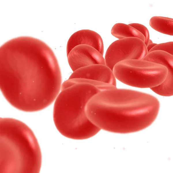 Rode bloedcellen stroomt — Stockfoto