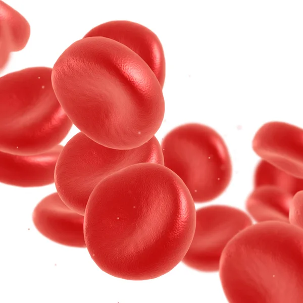 Červených krvinek tekoucí — Stock fotografie