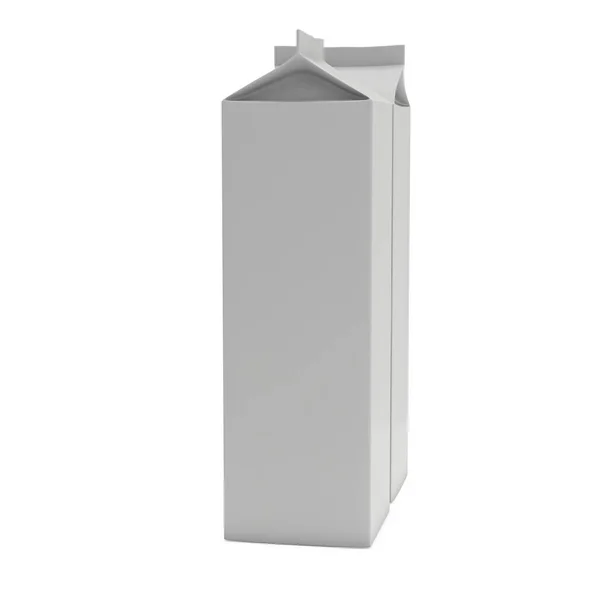 牛奶或果汁盒 3d — 图库照片#