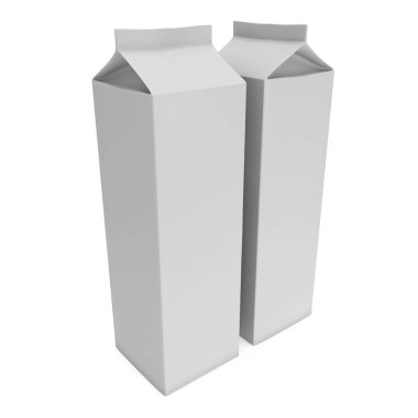 Süt veya meyve suyu 3d kutu