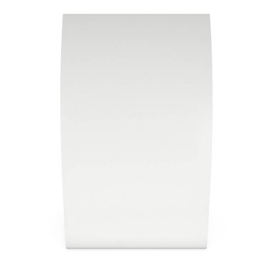 Boş kağıt katlanmış kart. 3D render.