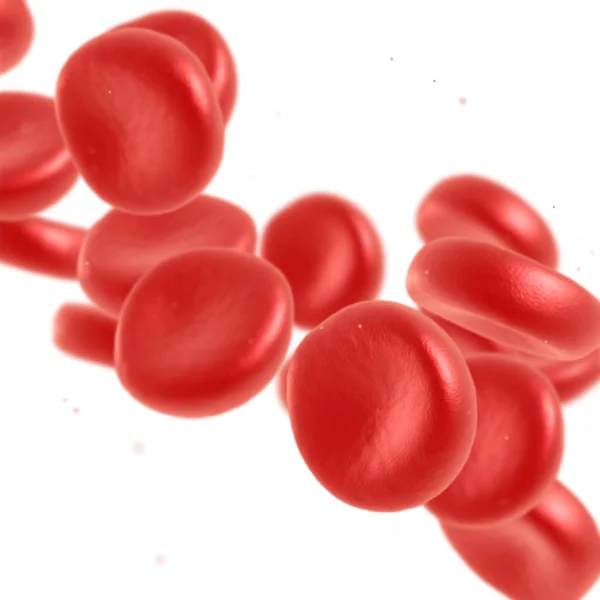 Red blood cell flowing — Stock Photo, Image