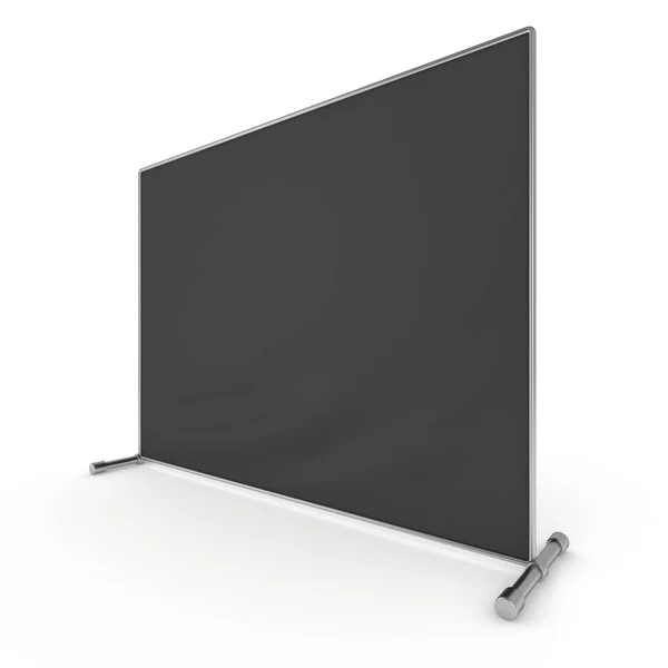 Стена для заготовки с черным экраном . — стоковое фото