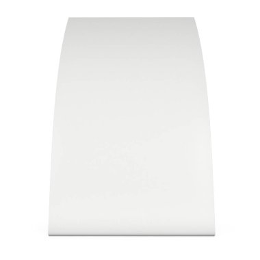 Boş kağıt katlanmış kart. 3D render.