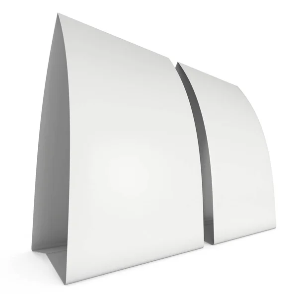 Tarjeta de tienda de papel en blanco. 3d renderizar . — Foto de Stock