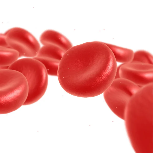 Rote Blutkörperchen fließen — Stockfoto
