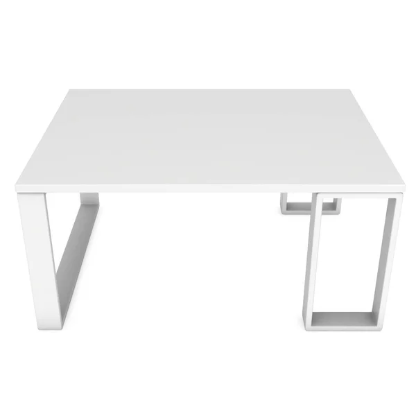Mesa blanca 3D —  Fotos de Stock