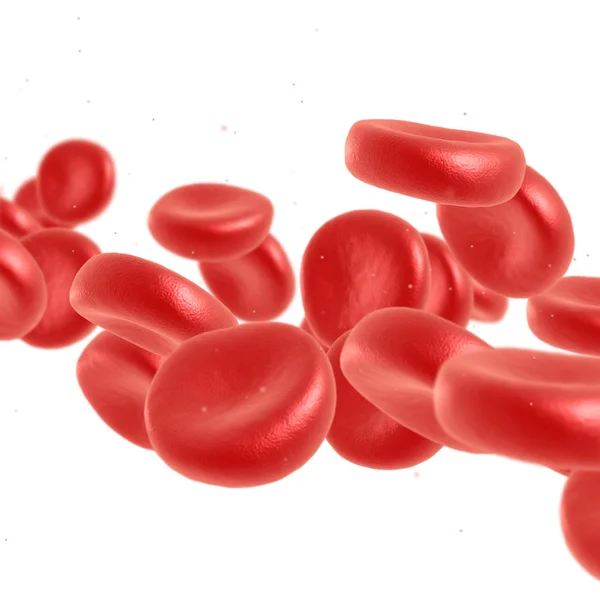 Red blood cell flowing — Stock Photo, Image